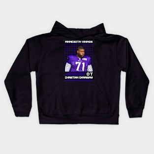 CHRISTIAN DARRISAW - OT - MINNESOTA VIKINGS Kids Hoodie